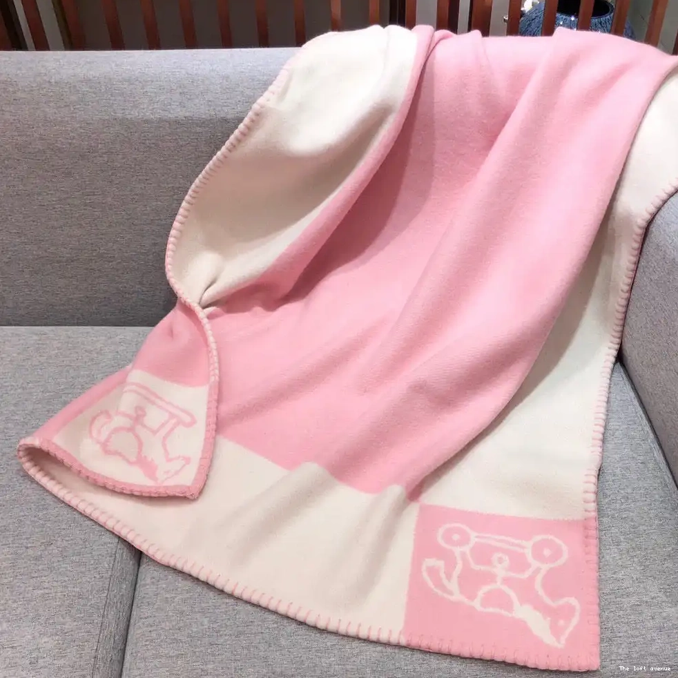THROW HERMES BABY BLANKET WOOL ADADA AVALON 0702